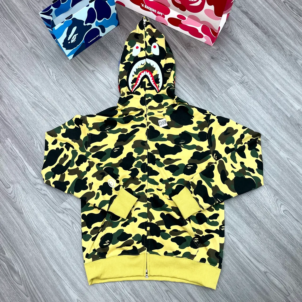 A Bathing Ape ABC Camo Shark-Eye Full-Zip Hoodie 4