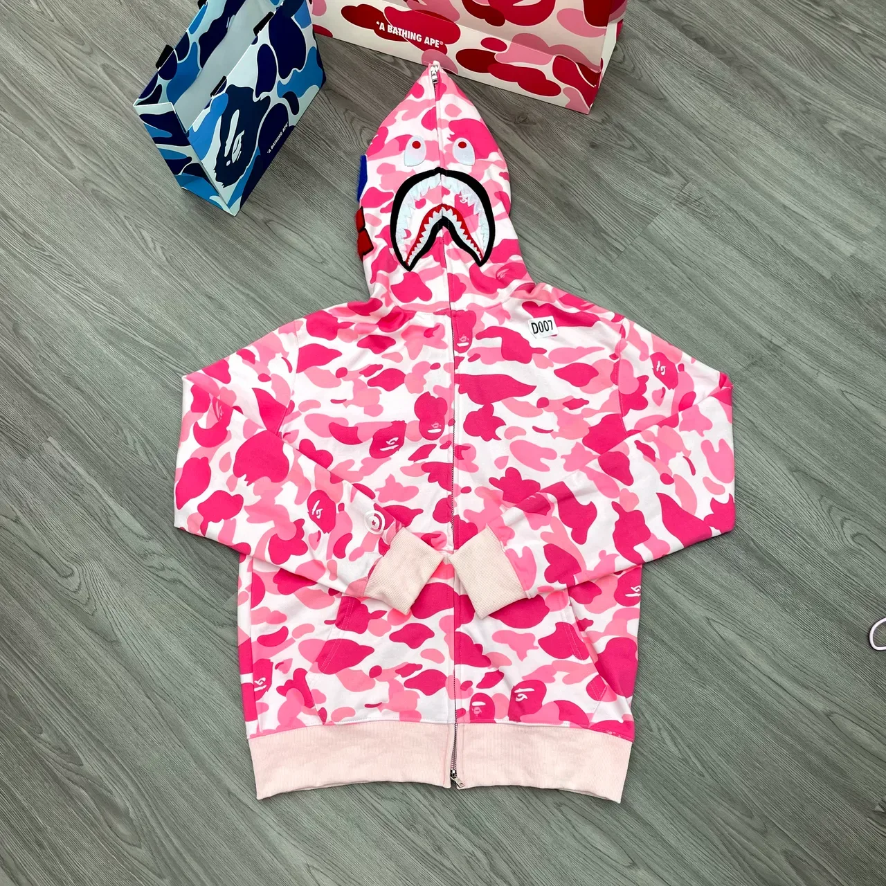 A Bathing Ape ABC Camo Shark-Eye Full-Zip Hoodie 8