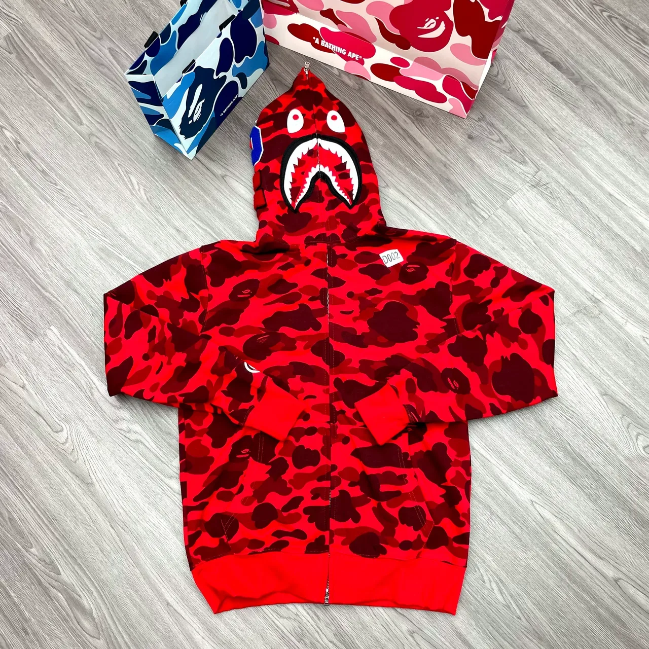 A Bathing Ape ABC Camo Shark-Eye Full-Zip Hoodie 10
