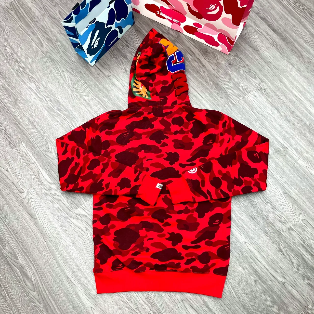 A Bathing Ape ABC Camo Shark-Eye Full-Zip Hoodie 11