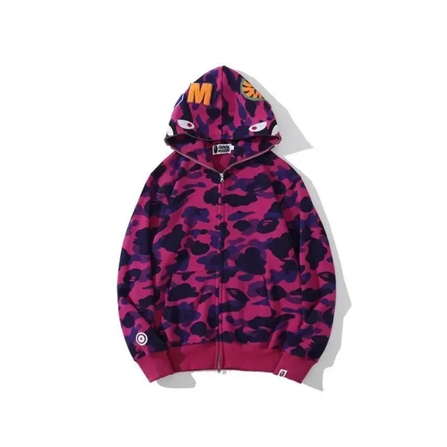 A Bathing Ape ABC Camo Shark-Eye Full-Zip Hoodie 12