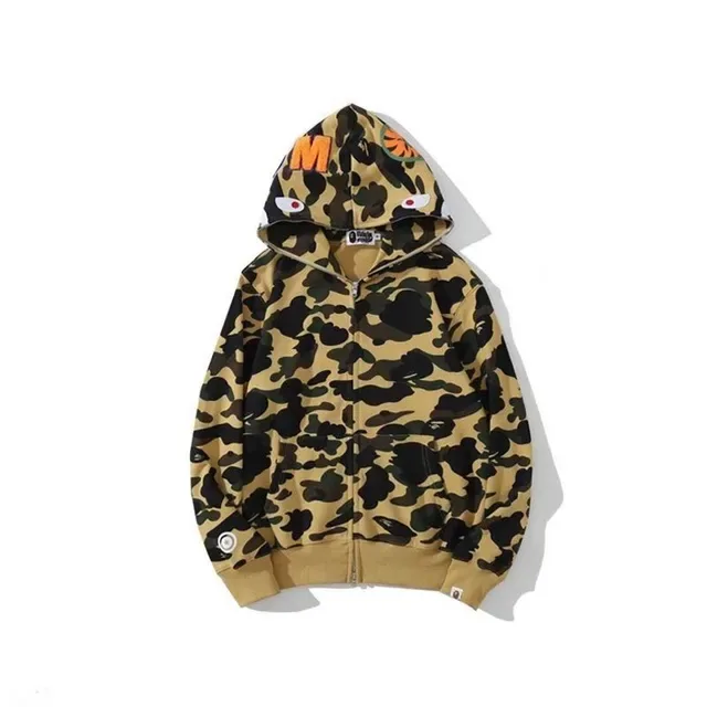A Bathing Ape ABC Camo Shark-Eye Full-Zip Hoodie 13