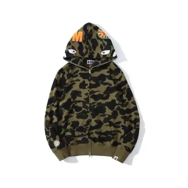 A Bathing Ape ABC Camo Shark-Eye Full-Zip Hoodie 14