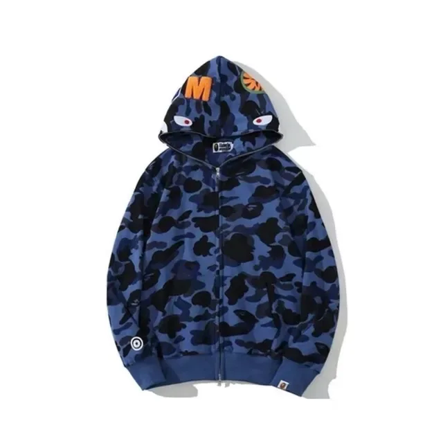 A Bathing Ape ABC Camo Shark-Eye Full-Zip Hoodie 15