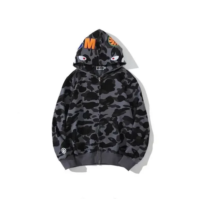 A Bathing Ape ABC Camo Shark-Eye Full-Zip Hoodie 16