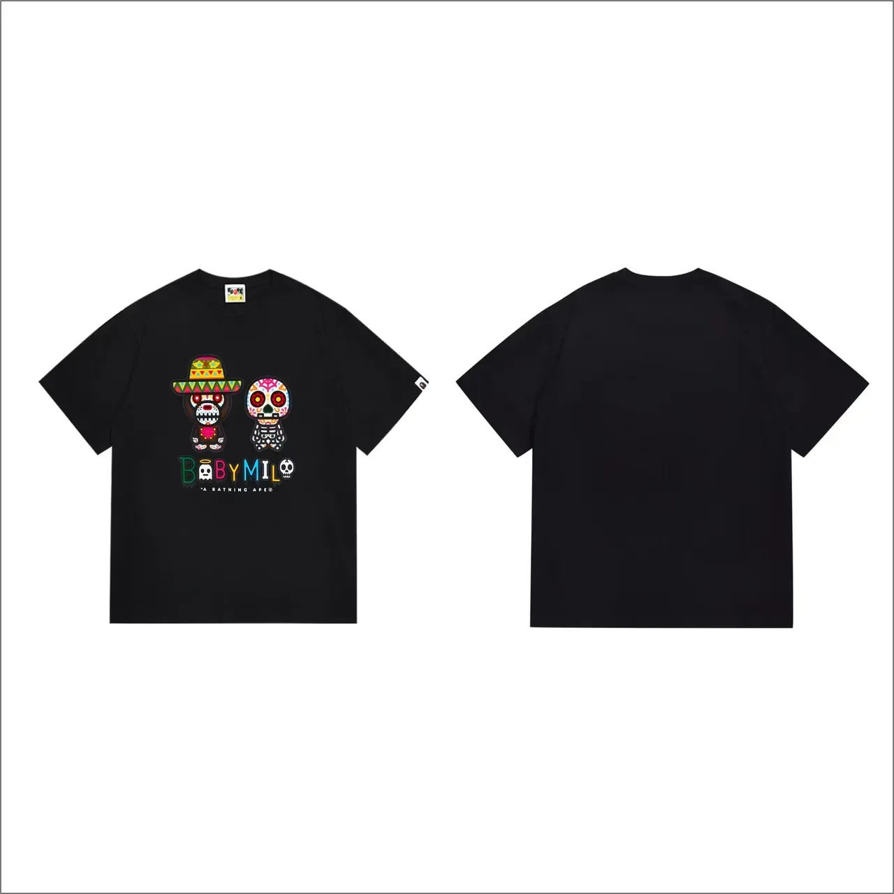 A Bathing Ape Baby Milo Day of the Dead Graphic T-Shirt 4