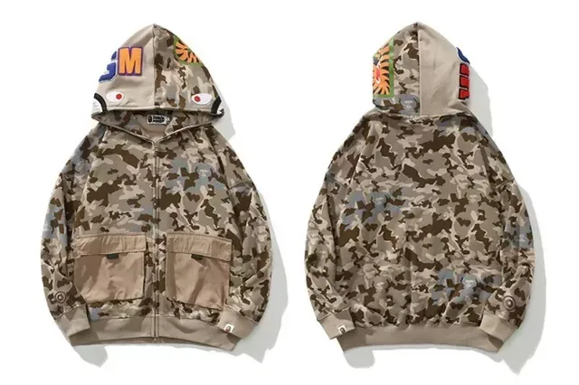 A Bathing Ape Beige Multicolor Full-Zip ABC Camo Jacket 1