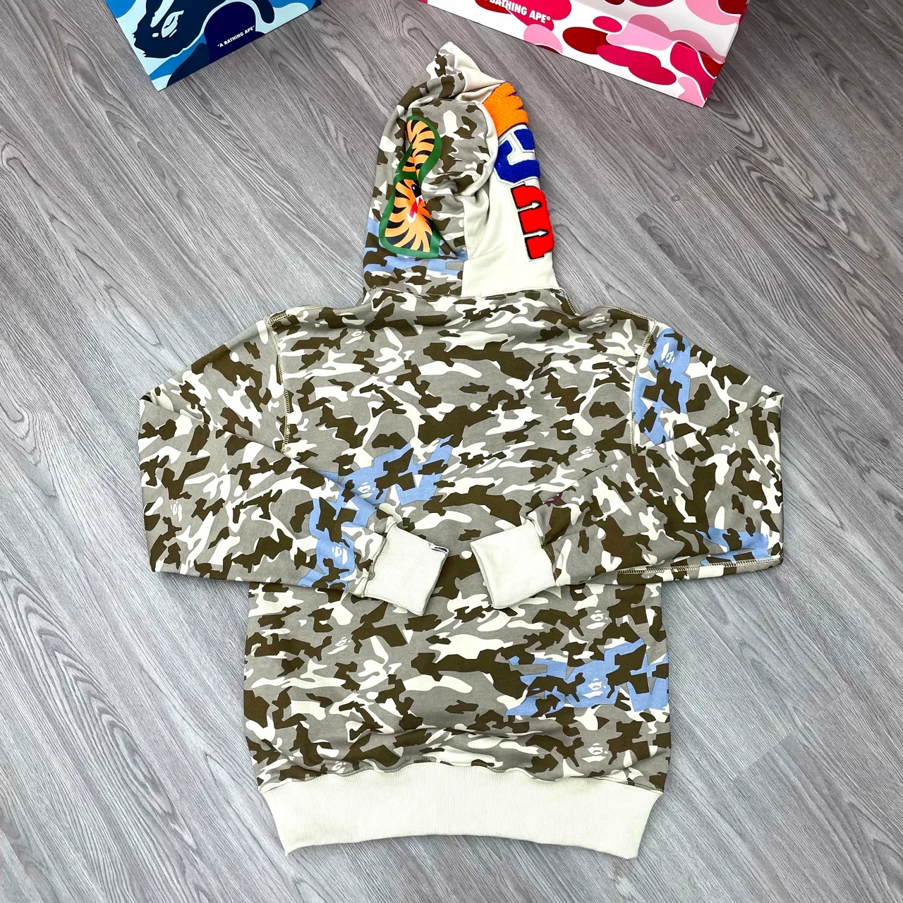 A Bathing Ape Beige Multicolor Full-Zip ABC Camo Jacket 2