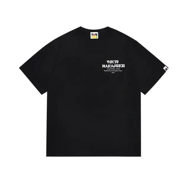 A Bathing Ape Graphic-Back Black T-Shirt 6