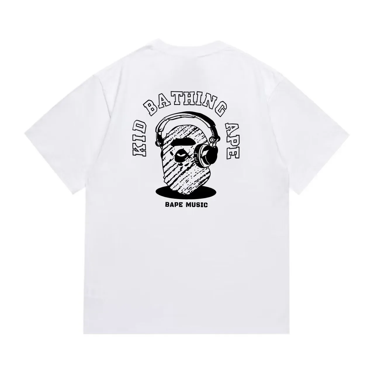 A Bathing Ape Headphone Graphic Black T-Shirt 2