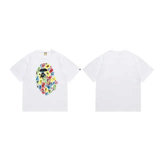 A Bathing Ape UNO Card Ape Head Graphic Black T-Shirt 4