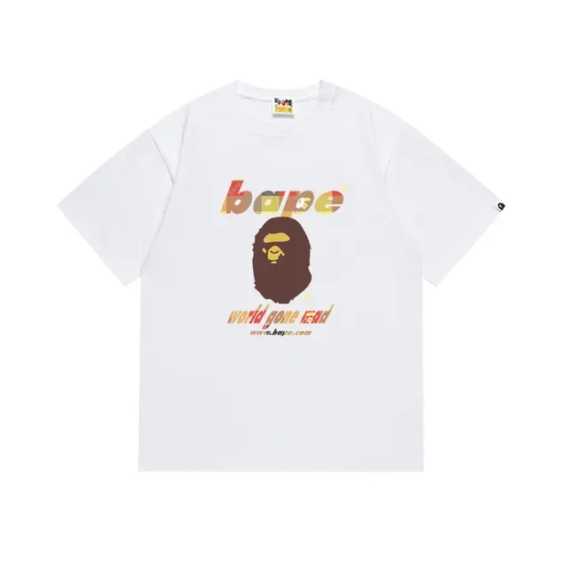 A Bathing Ape World Gone Mad ग्राफिक काली टी-शर्ट 7