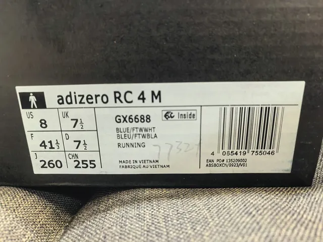 Adidas Adifero RC4 Navy Blue Lightstrike Running Shoes 2