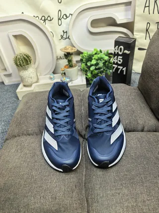 Adidas Adifero RC4 Navy Blue Lightstrike Running Shoes 10