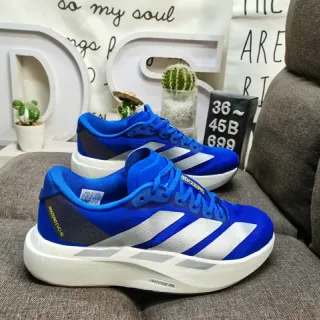 Adidas Adizero Blue Silver Running Shoes