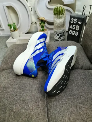 Adidas Adizero Blue Silver Running Shoes 6