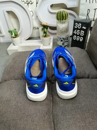 Adidas Adizero Blue Silver Running Shoes 8