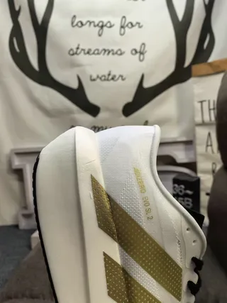 Adidas Adizero Evo SL 2 White Silver Running Shoes 3