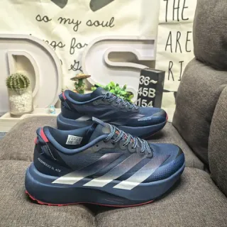 Adidas Adizero Evo SL ATR Bleu Marine Argent Rouge Chaussures de course