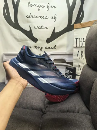 Adidas Adizero Evo SL ATR Bleu Marine Argent Rouge Chaussures de course 5