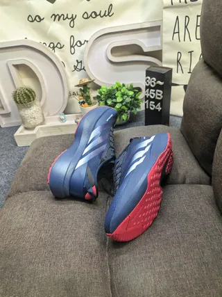 Adidas Adizero Evo SL ATR Bleu Marine Argent Rouge Chaussures de course 6