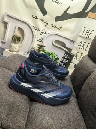 Adidas Adizero Evo SL ATR Bleu Marine Argent Rouge Chaussures de course 9