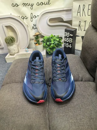 Adidas Adizero Evo SL ATR Bleu Marine Argent Rouge Chaussures de course 10