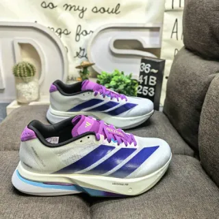 Adidas Adizero Lightstrike Pro blancas, moradas, azules zapatillas de correr