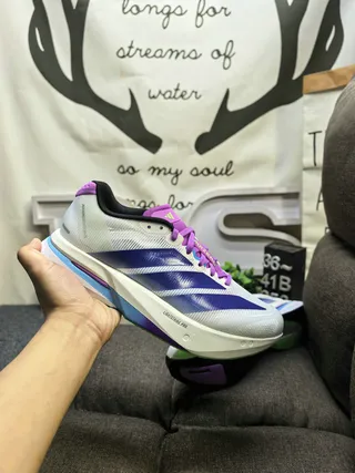 Adidas Adizero Lightstrike Pro White Purple Blue Running Shoes 5