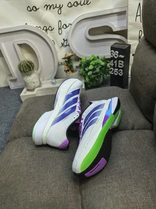 Adidas Adizero Lightstrike Pro White Purple Blue Running Shoes 6