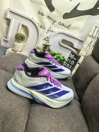 Adidas Adizero Lightstrike Pro White Purple Blue Running Shoes 9
