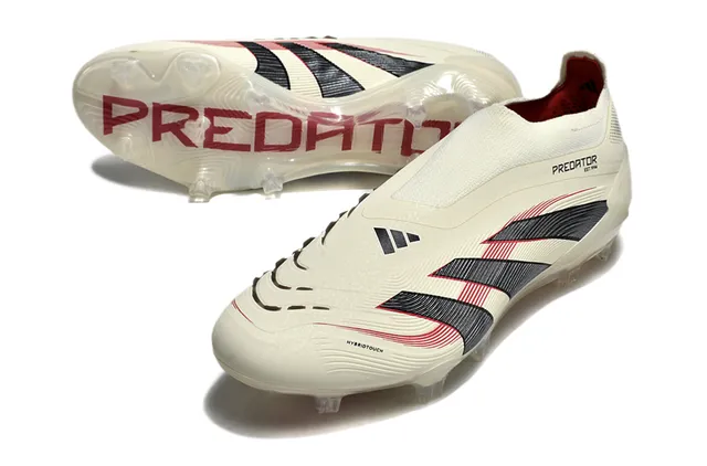 Adidas Beige Black Low-Cut Sock-Fit Upper Firm-Ground Soccer Shoes 4
