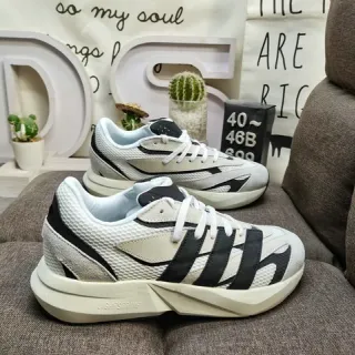 Adidas Beige Black Mesh And Synthetic Overlay Construction Sculpted Geometric Midsole Lifestyle Sneakers