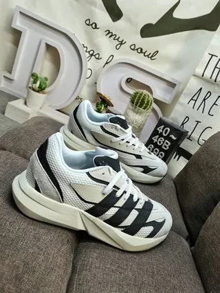 Adidas Beige Black Mesh And Synthetic Overlay Construction Sculpted Geometric Midsole Lifestyle Sneakers 9