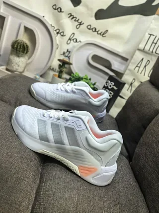 Adidas Beige Gray Engineered Mesh Upper Three-Stripe Side Panel Lifestyle Sneakers 7