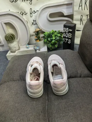 Adidas Beige Pink Low-Top Suede-and-Mesh Upper Lifestyle Sneakers 8