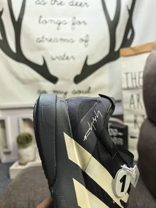Adidas Black Beige Chunky Sculpted Midsole Asymmetrical Lacing System Lifestyle Sneakers 3