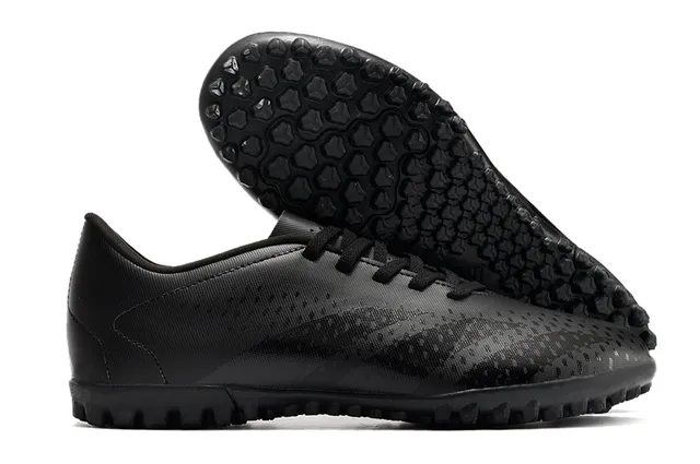 Adidas Black Pink Bajo-Corte Superior Sintético Patrón de Perforación Ventilación Artificial-Grass Zapatos de Fútbol 3
