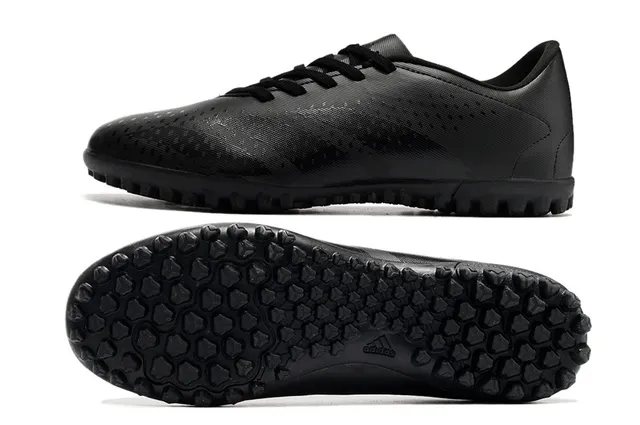 Adidas Black Pink Bajo-Corte Superior Sintético Patrón de Perforación Ventilación Artificial-Grass Zapatos de Fútbol 10