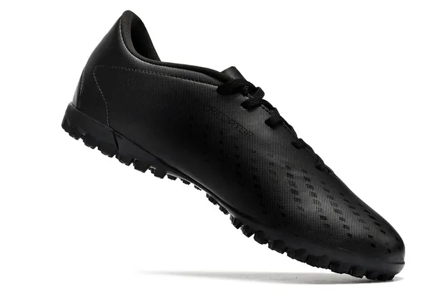 Adidas Black Pink Bajo-Corte Superior Sintético Patrón de Perforación Ventilación Artificial-Grass Zapatos de Fútbol 11
