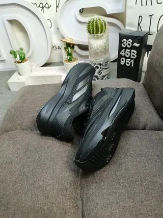 Adidas Black Silver Monochrome Reflective Stripe Accents Lifestyle Sneakers 6