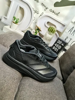 Adidas Black Silver Monochrome Reflective Stripe Accents Lifestyle Sneakers 9