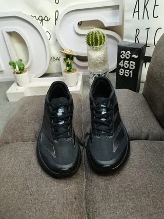 Adidas Black Silver Monochrome Reflective Stripe Accents Lifestyle Sneakers 10