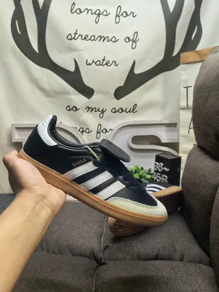 Adidas Black White Laceless Low-Top Three-Stripe Side Panel Lifestyle Sneakers 5