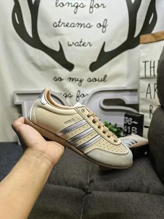 Adidas Black White Low-Top Leather Upper Lifestyle Sneakers 5