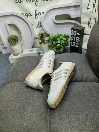 Adidas Black White Low-Top Leather Upper Lifestyle Sneakers 6