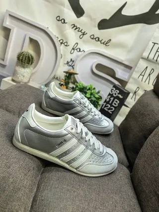 Adidas Black White Low-Top Leather Upper Lifestyle Sneakers 19