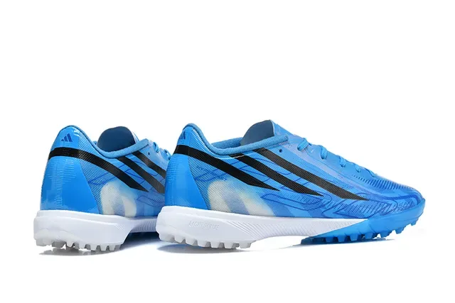 Adidas Blue Black Low-Cut Synthetic Upper Asymmetrical Lacing Artificial-Grass Soccer Shoes 5