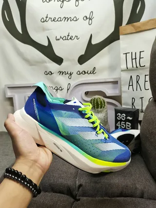 Adidas Blue Green Engineered Mesh Upper Gradient Colorway Running Shoes 5
