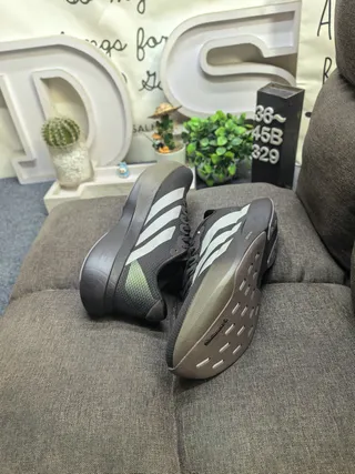 Adidas Blue Silver Camouflage Upper Three-Stripe Branding Running Shoes 6